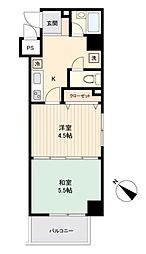 リビングステージ東仙台 2Kの間取図画像