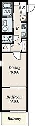 ソルテラ土樋 1DKの間取図画像