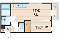 MAJIMUあすと長町 1LDKの間取図画像