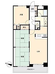 グリーンパーク小松島 3LDKの間取図画像