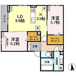 間取図画像 2LDK
