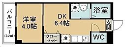 TERASU仙台 1DKの間取図画像