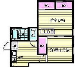 エコール・F 2Kの間取図画像
