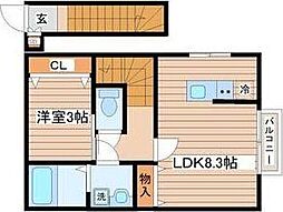 間取図画像 1LDK