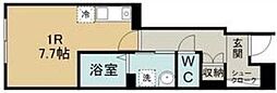リノヴェルデ泉ケ丘 ワンルームの間取図画像