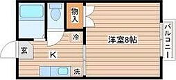 ハウスセンチュリー 1Kの間取図画像