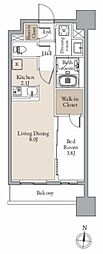 仙台市青葉区堤通雨宮町マンション 1LDKの間取図画像