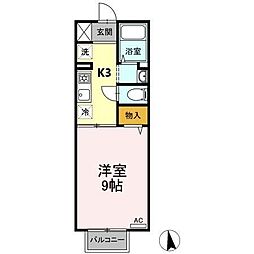 フェアリーS 1Kの間取図画像