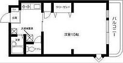 シェモア泉中央 1Kの間取図画像