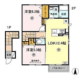 My-room東勝山 2LDKの間取図画像