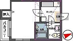 ロフトハウス石名坂 1Kの間取図画像