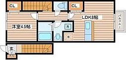 terrace太子堂 1LDKの間取図画像
