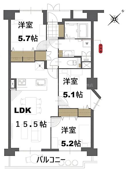 間取りを拡大表示