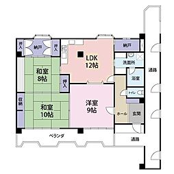 メゾンベル・シャンブル 3SLDKの間取図画像