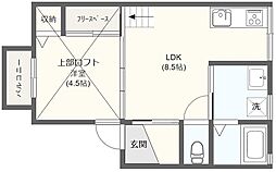 オリーブハウス 1LDKの間取図画像
