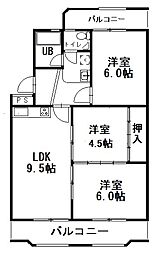 さんらいずたけしま 3LDKの間取図画像