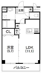 間取図画像 1LDK