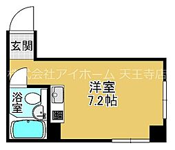 メゾン美樹 ワンルームの間取図画像