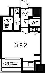 ラナップスクエア難波南 ワンルームの間取図画像