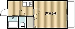 ロイヤルハイツ苅田 1Kの間取図画像