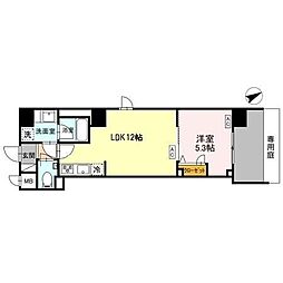 Mirai天王寺町南 1LDKの間取図画像