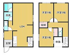 山口ビル 3LDKの間取図画像
