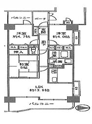 間取図画像 3LDK