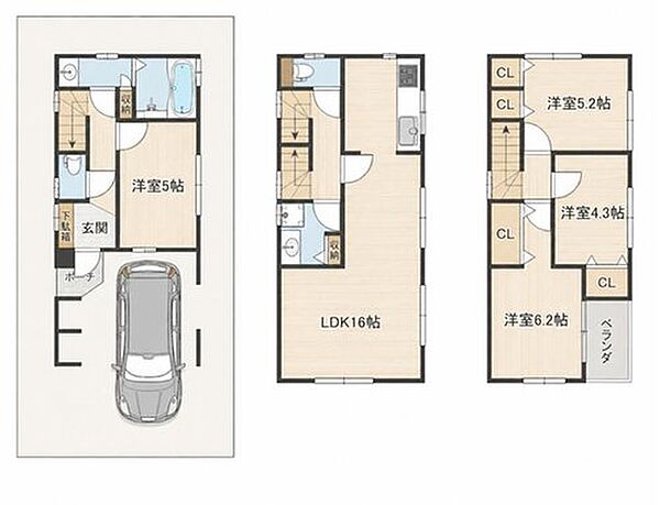 間取りを拡大表示