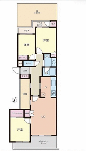 間取りを拡大表示
