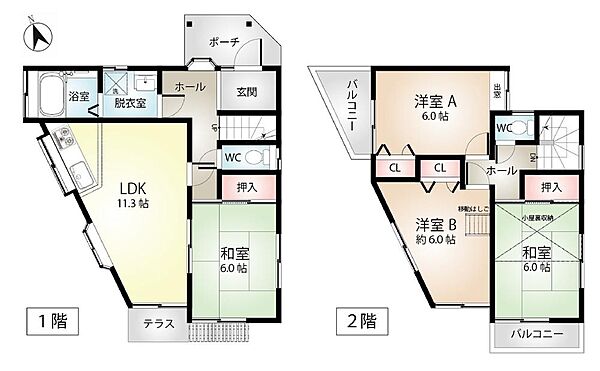 間取りを拡大表示