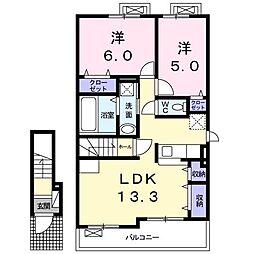ファインキャピタルC 2LDKの間取図画像