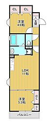 ラモーナ半田 2LDKの間取図画像
