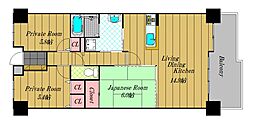 ライオンズマンション金剛 3LDKの間取図画像