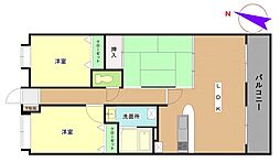 ルナ・ピエーナ泉北 3LDKの間取図画像