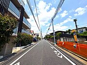 前面道路含む現地土地写真