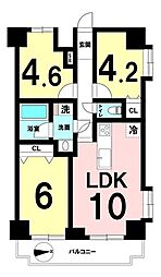 ライオンズガーデン川口 3LDKの間取図画像