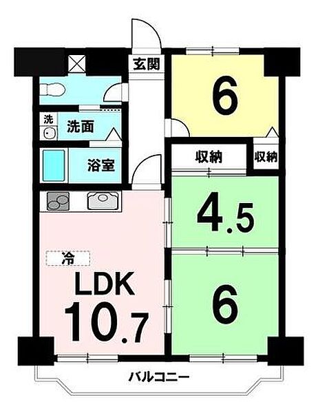 間取りを拡大表示