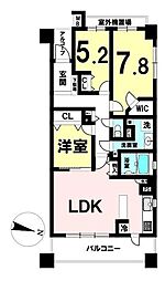 ライオンズマンション川口クオリティフォート 3LDKの間取図画像