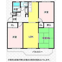 間取図画像 3LDK