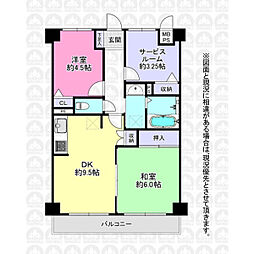 ジェイパレス入間 2SDKの間取図画像