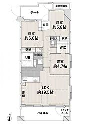 間取図画像 3LDK