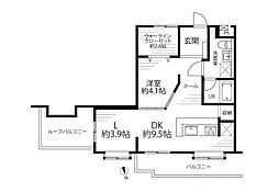 ワコーレ紅葉ケ丘マンション 1LDKの間取図画像