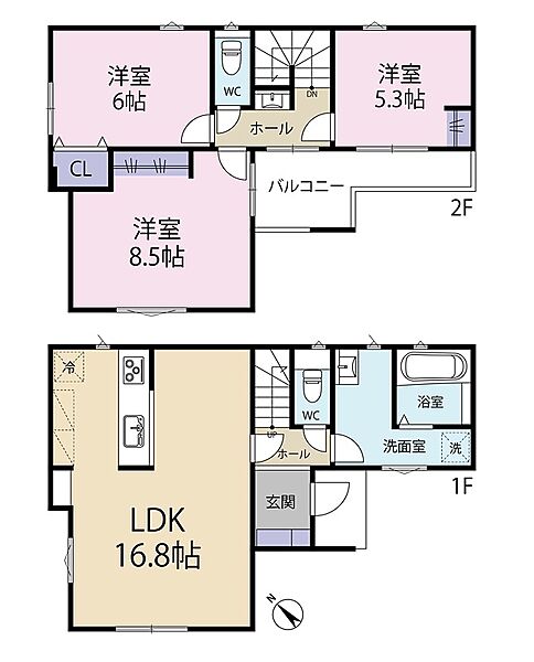 間取りを拡大表示