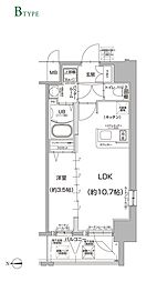 エスリード新大阪ザマーク 1LDKの間取図画像
