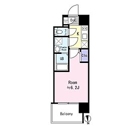 エスリード大阪城EAST 1Kの間取図画像