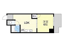 パークリッジ現代 1LDKの間取図画像