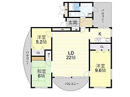 間取図画像 3LDK