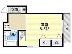 グラン・ピア京橋 ワンルームの間取図画像
