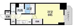 エスリード大阪城KROG 1Kの間取図画像