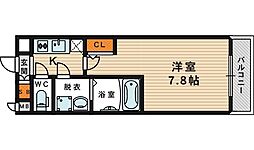 Sレジデンス野江 1Kの間取図画像